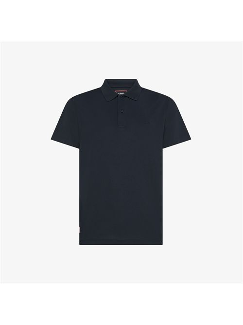 Polo in piquet tecnico blu navy